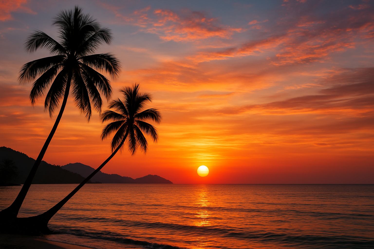 Image of sunset at evening